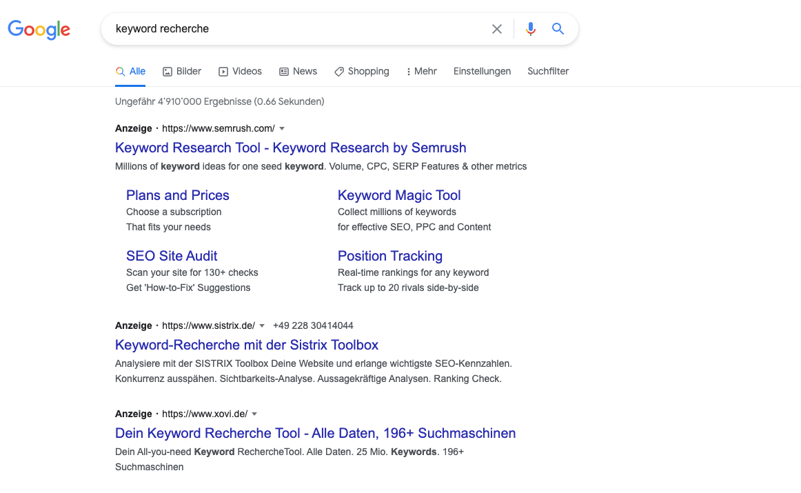Keyword Recherche Keyword Recherche