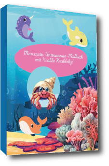 Krabbe 3D schatten Buch